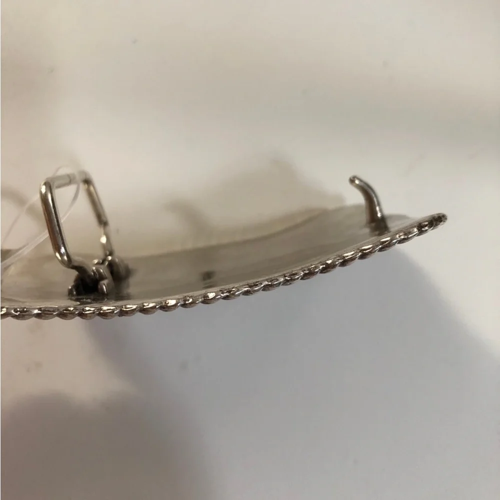 Vintage Western Belt Buckle silver